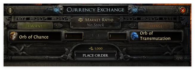 orb of transmutation trade